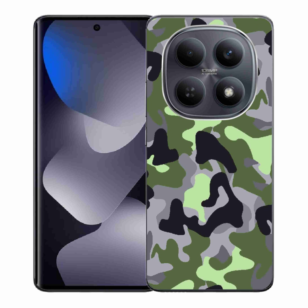 Gélový kryt mmCase na Xiaomi Redmi Note 15 4G - maskáčový vzor 7