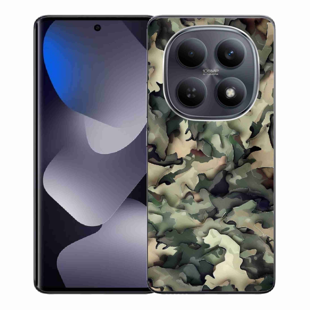 Gélový kryt mmCase na Xiaomi Redmi Note 15 4G - maskáčový vzor 9