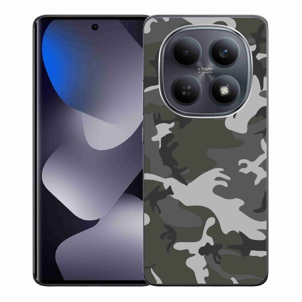 Gélový kryt mmCase na Xiaomi Redmi Note 15 4G - maskáčový vzor