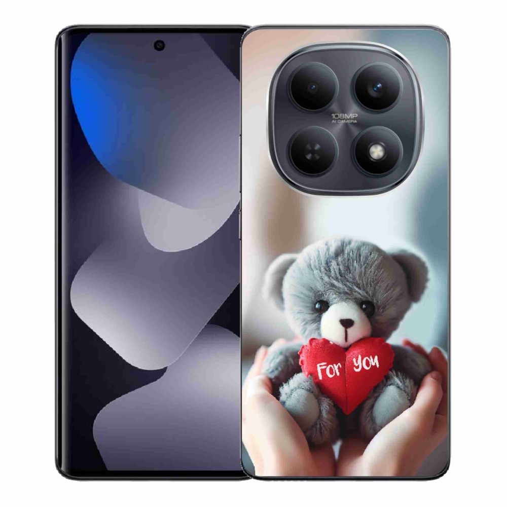 Gélový kryt mmCase na Xiaomi Redmi Note 15 4G - medvedík pre zamilovaných