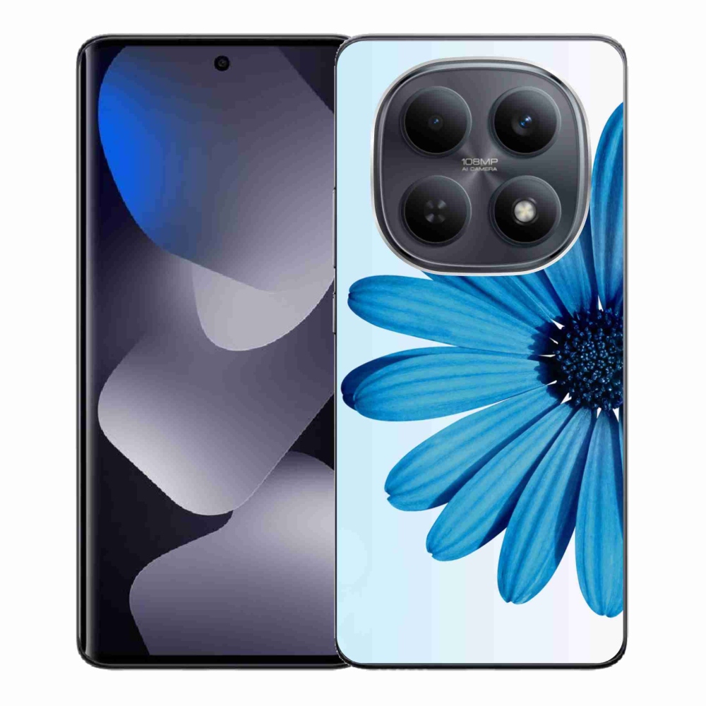 Gélový kryt mmCase na Xiaomi Redmi Note 15 4G - modrá margaréta
