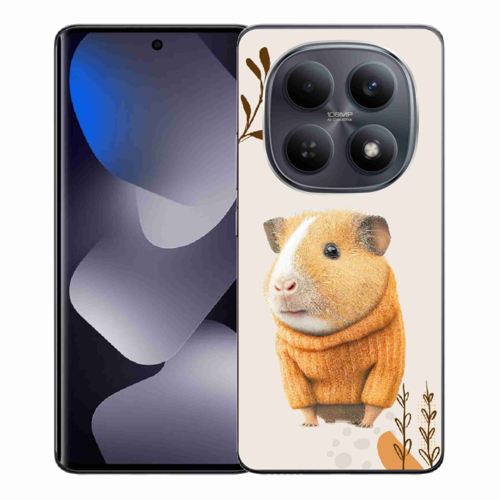 Gélový kryt mmCase na Xiaomi Redmi Note 15 4G - morča vo svetri