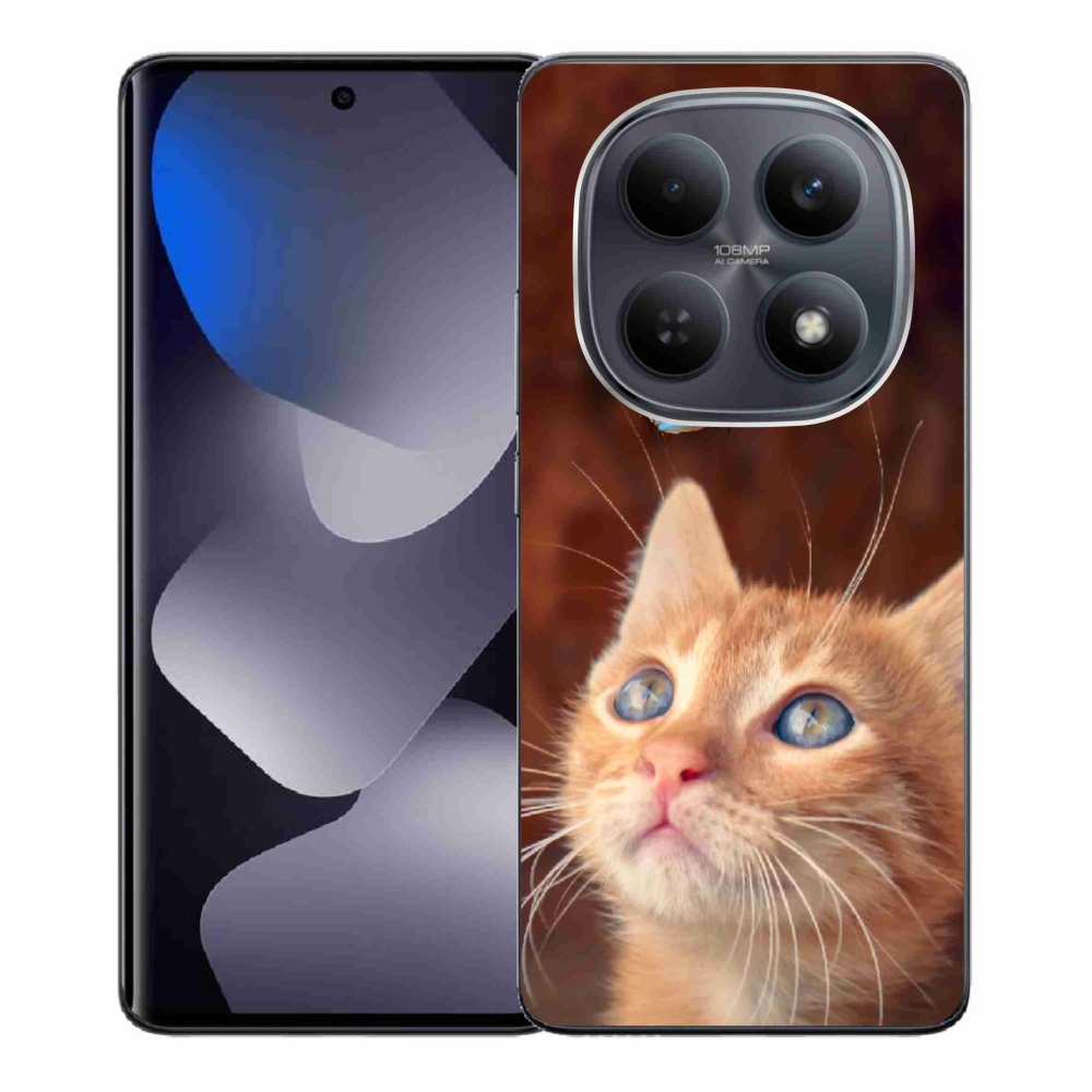 Gélový kryt mmCase na Xiaomi Redmi Note 15 4G - motýľ a mačiatko
