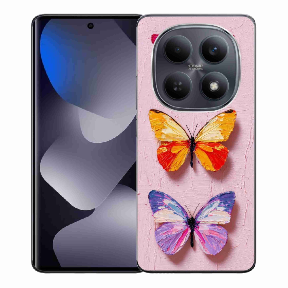 Gélový kryt mmCase na Xiaomi Redmi Note 15 4G - motýlia trojica