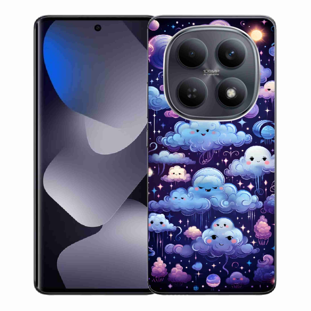 Gélový kryt mmCase na Xiaomi Redmi Note 15 4G - mráčiky