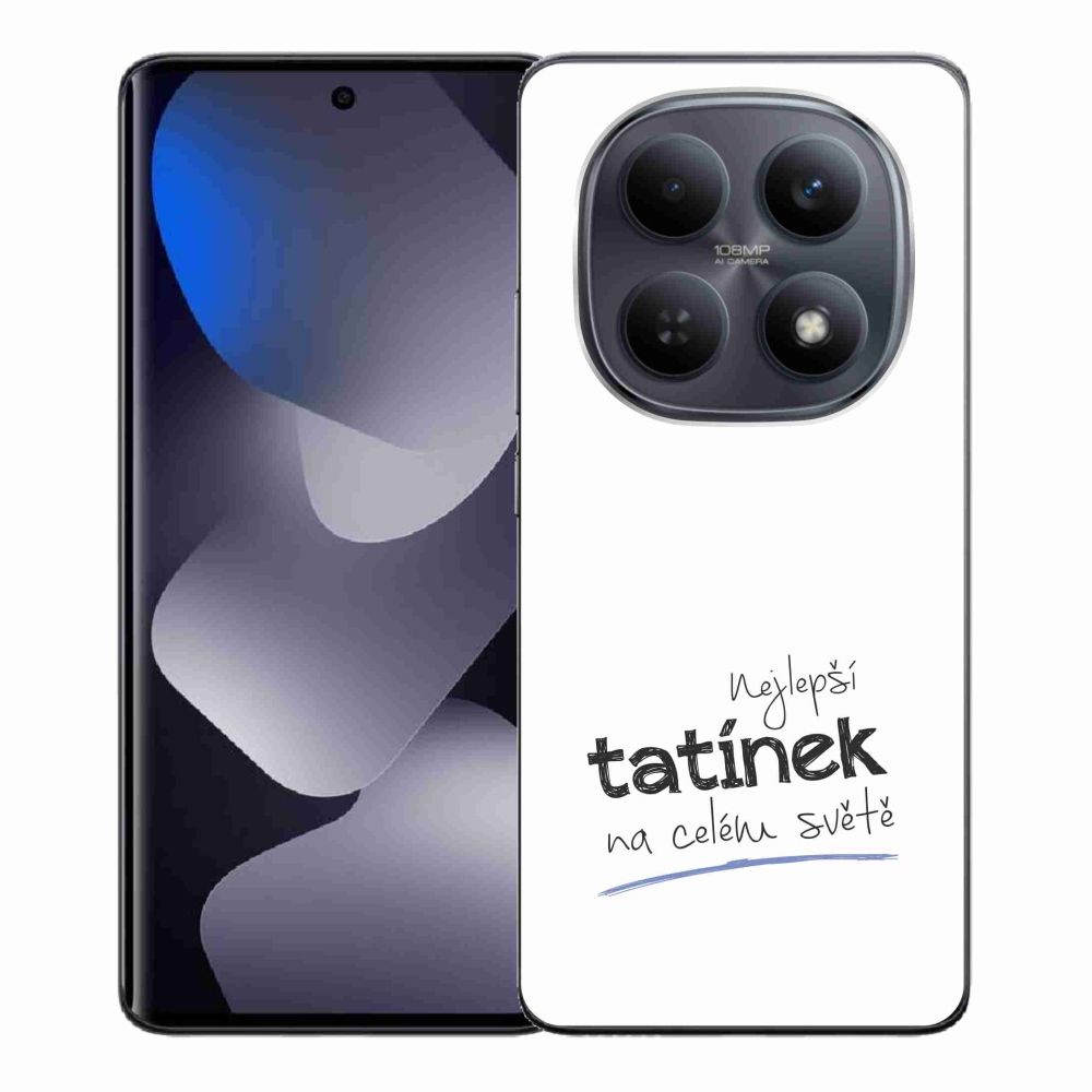 Gélový kryt mmCase na Xiaomi Redmi Note 15 4G - najlepší otecko 4 biele pozadie
