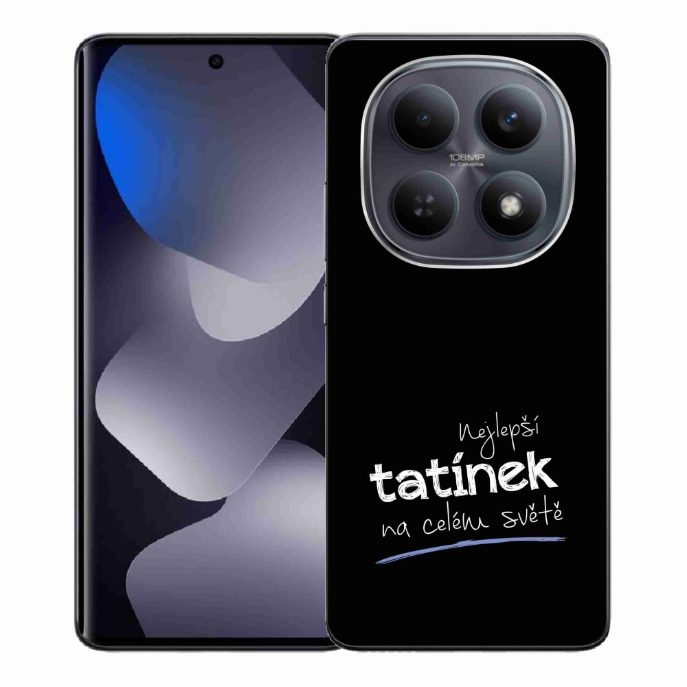 Gélový kryt mmCase na Xiaomi Redmi Note 15 4G - najlepší otecko 4 čierne pozadie
