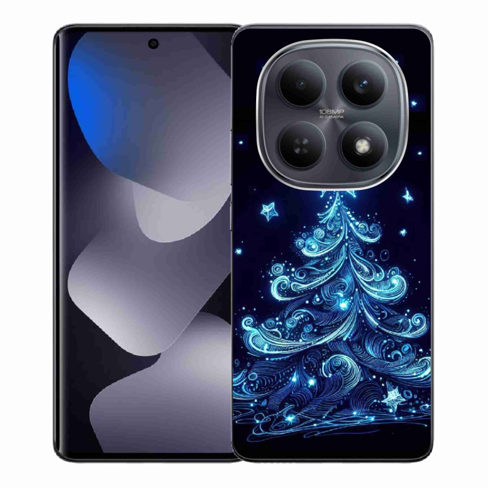 Gélový kryt mmCase na Xiaomi Redmi Note 15 4G - neónový vianočný stromček 4