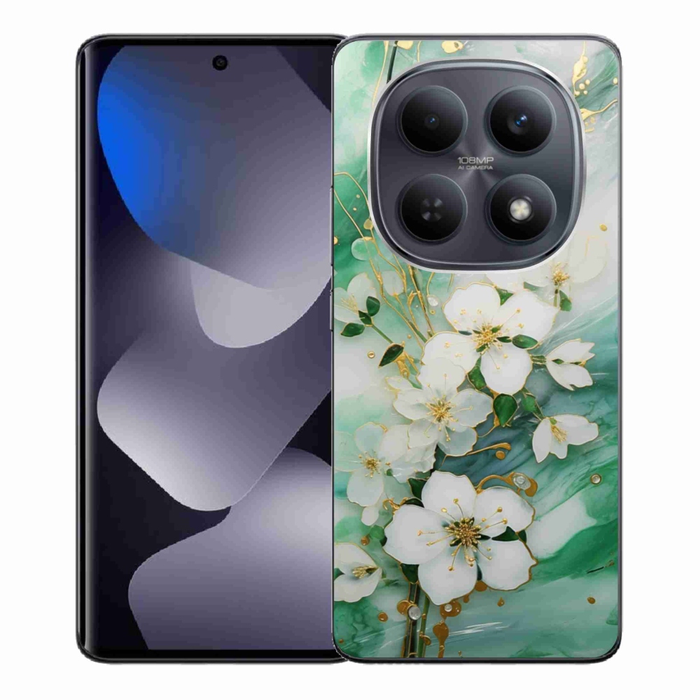 Gélový kryt mmCase na Xiaomi Redmi Note 15 4G - nežné kvety