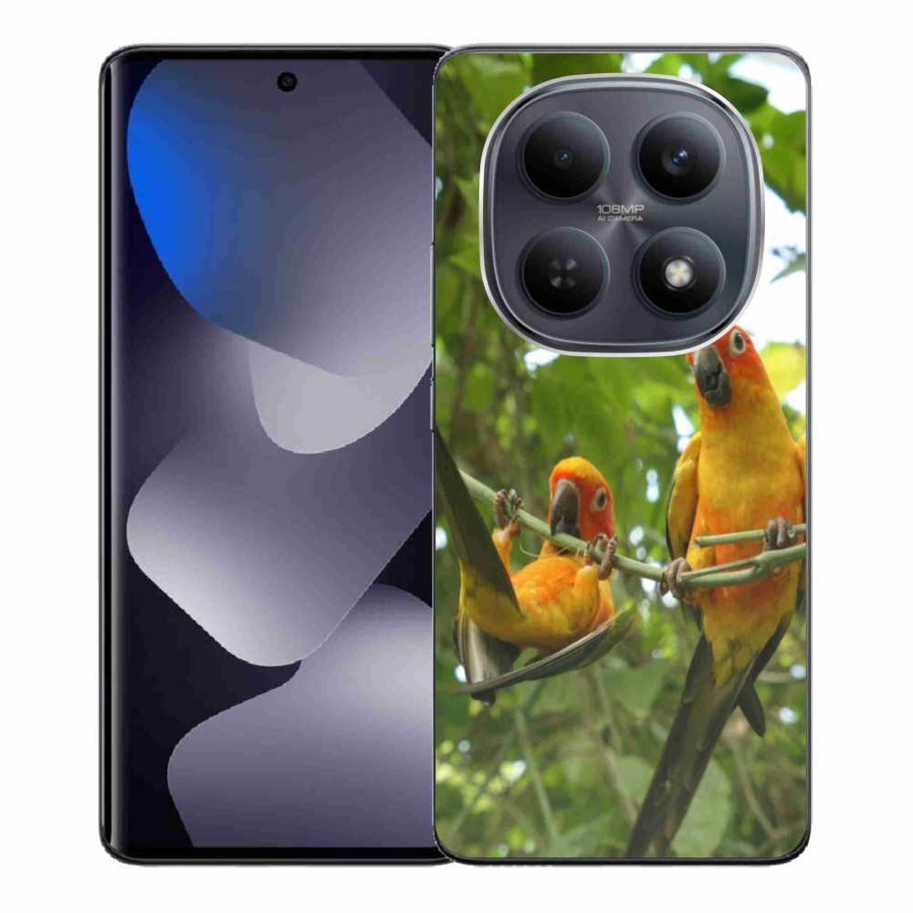 Gélový kryt mmCase na Xiaomi Redmi Note 15 4G - papagáje aratingy