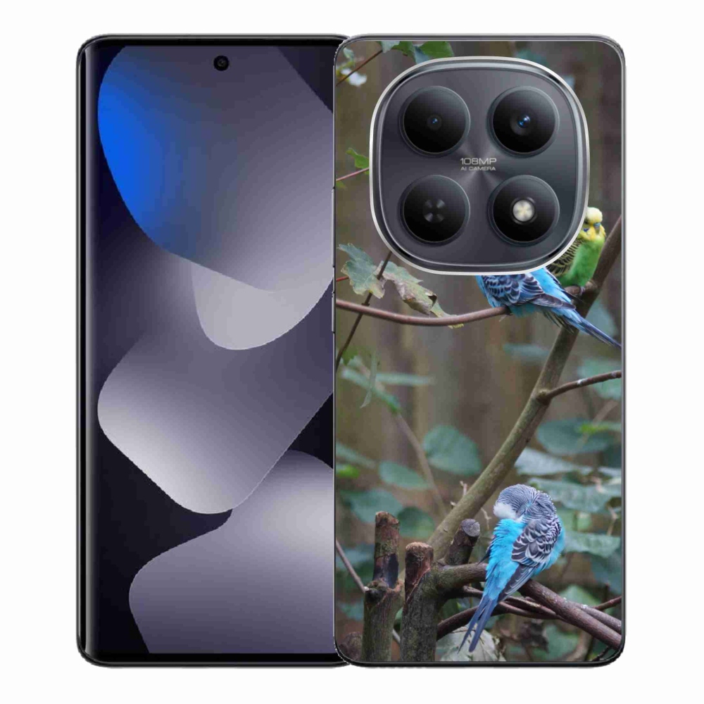 Gélový kryt mmCase na Xiaomi Redmi Note 15 4G - papagáje na vetve