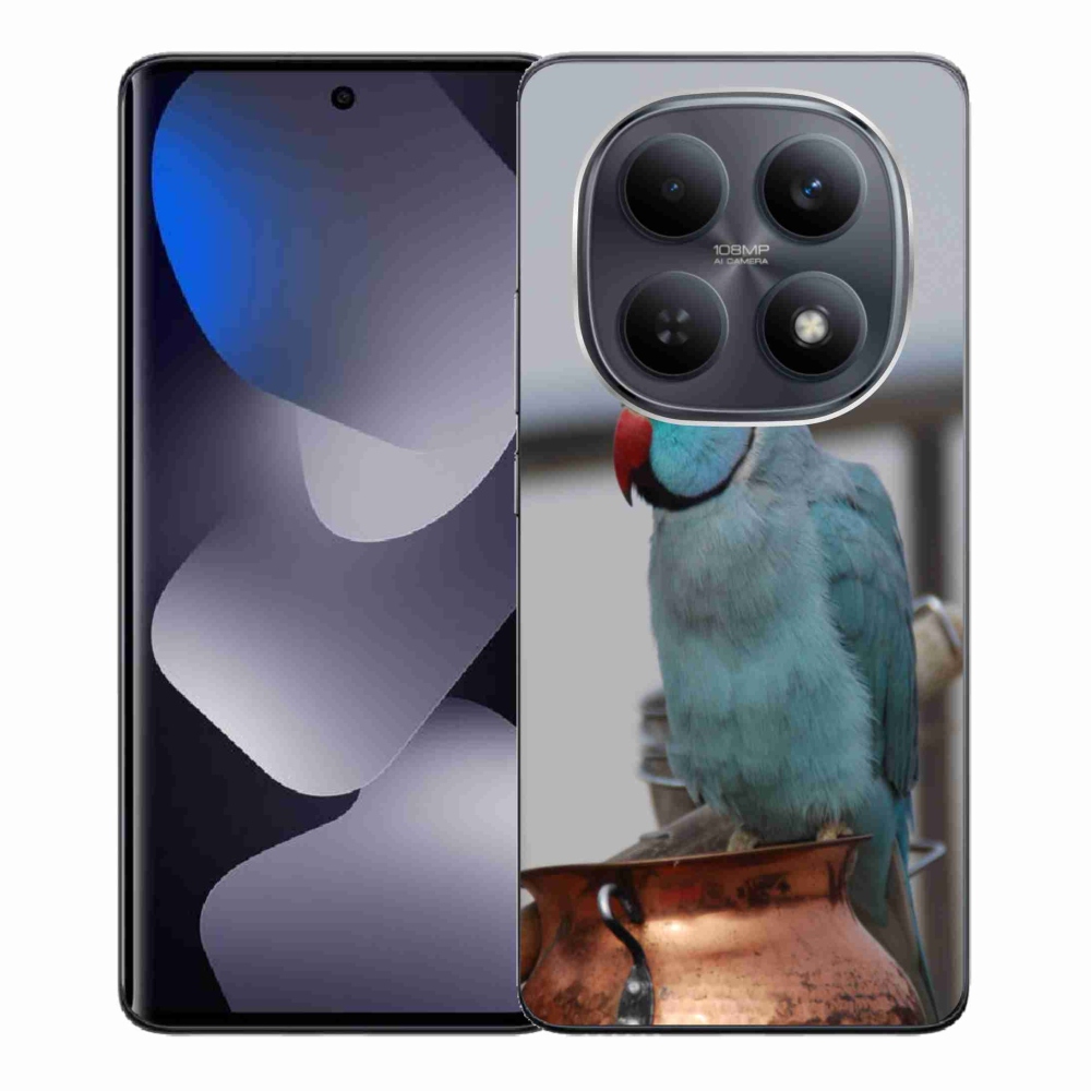 Gélový kryt mmCase na Xiaomi Redmi Note 15 4G - papagáj alexander modrý