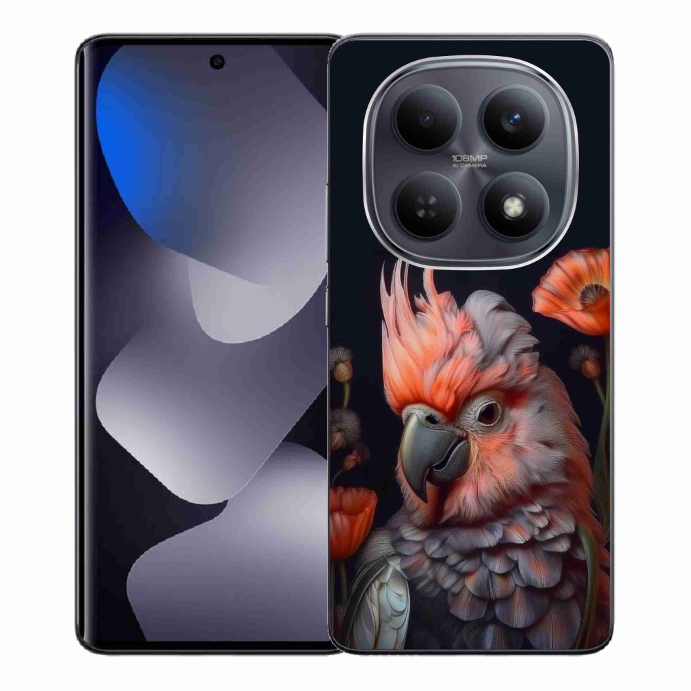 Gélový kryt mmCase na Xiaomi Redmi Note 15 4G - papagáj kakadu vo farbách