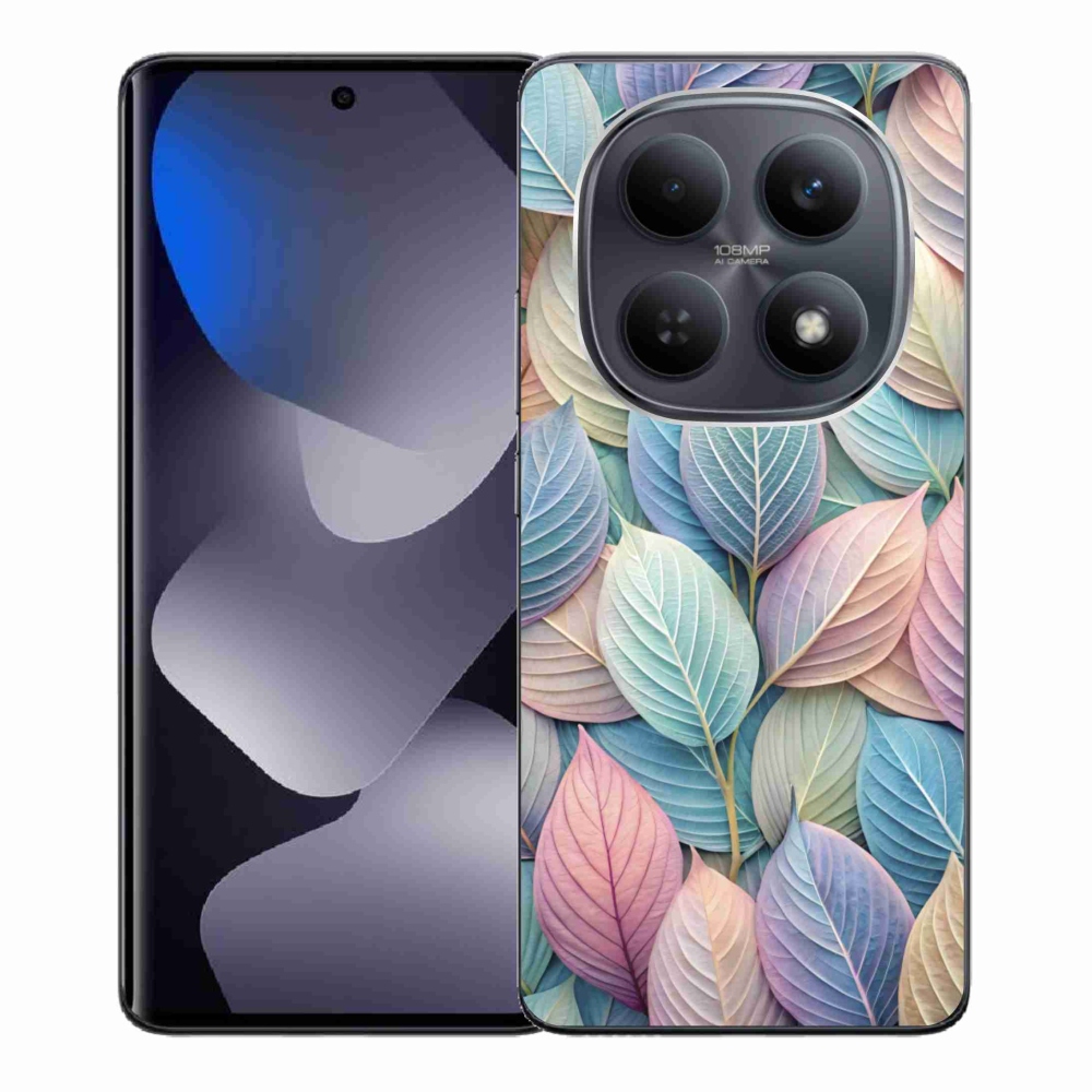 Gélový kryt mmCase na Xiaomi Redmi Note 15 4G - pastelové listy