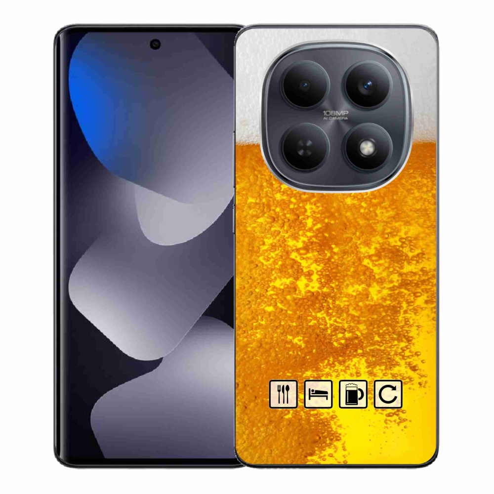 Gélový kryt mmCase na Xiaomi Redmi Note 15 4G - pivný motív 3