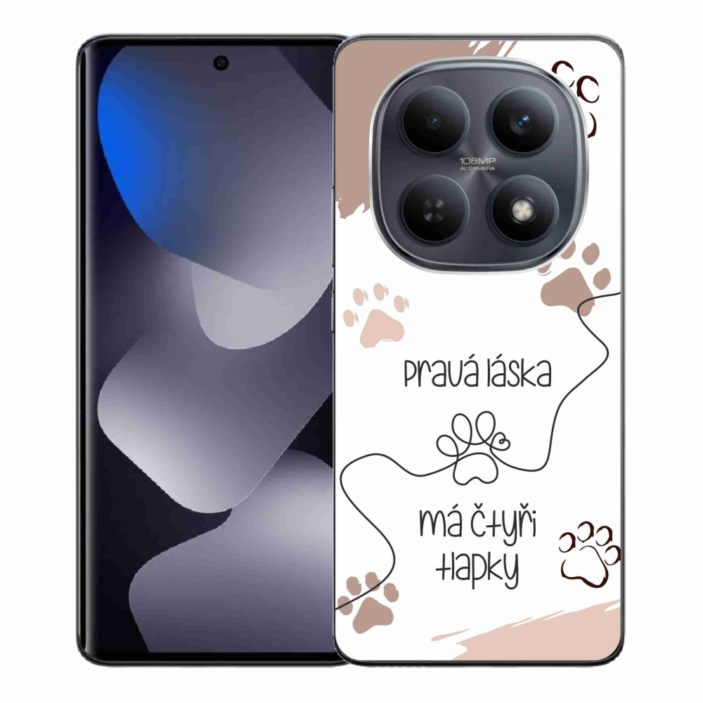 Gélový kryt mmCase na Xiaomi Redmi Note 15 4G - psí motív 1 biele pozadie