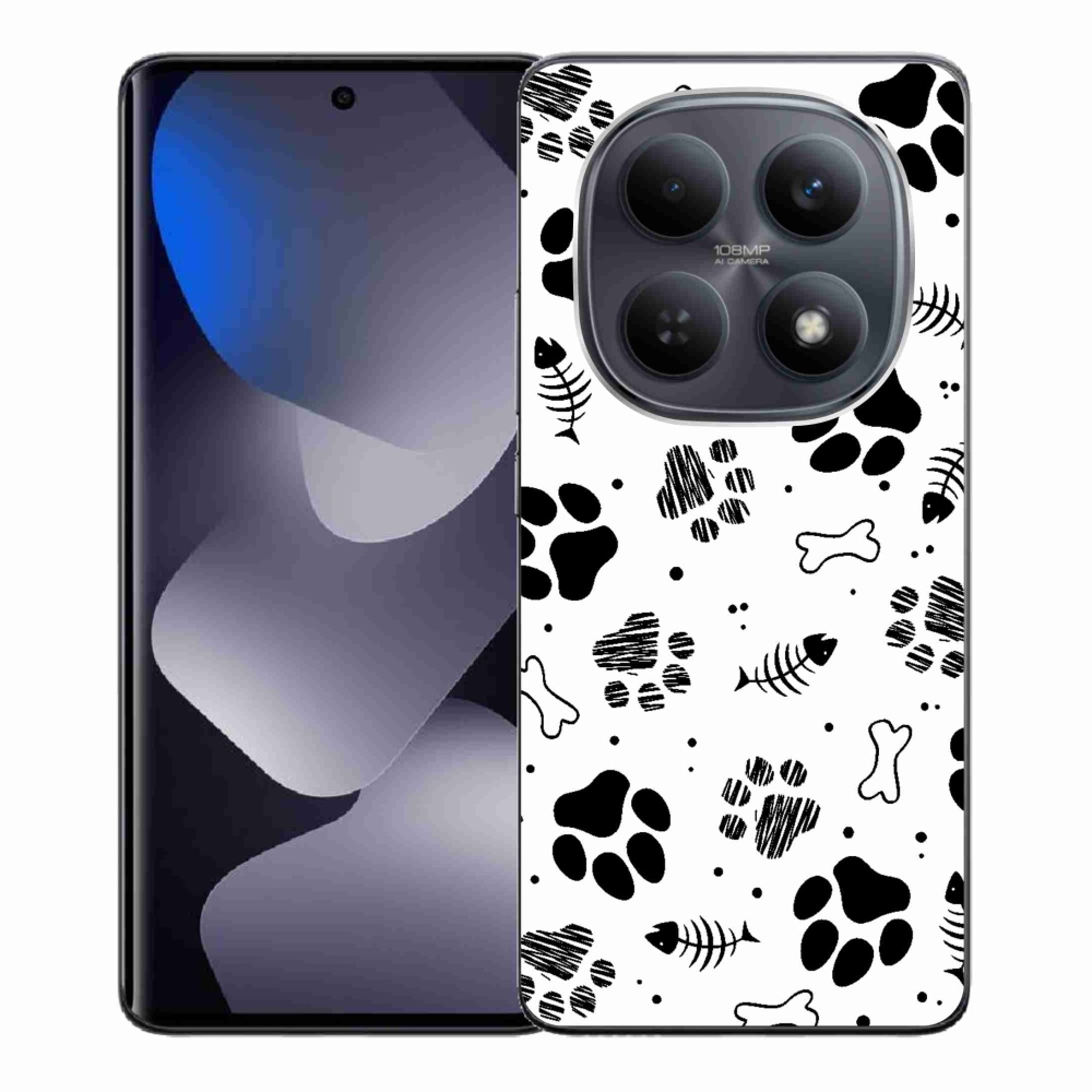 Gélový kryt mmCase na Xiaomi Redmi Note 15 4G - psie labky 1