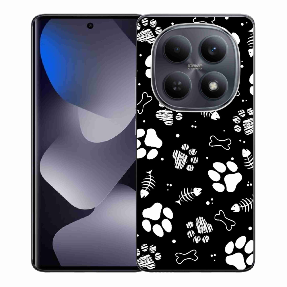 Gélový kryt mmCase na Xiaomi Redmi Note 15 4G - psie labky