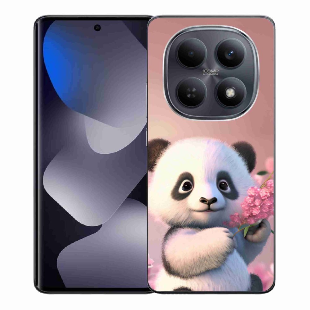 Gélový kryt mmCase na Xiaomi Redmi Note 15 4G - roztomilá panda