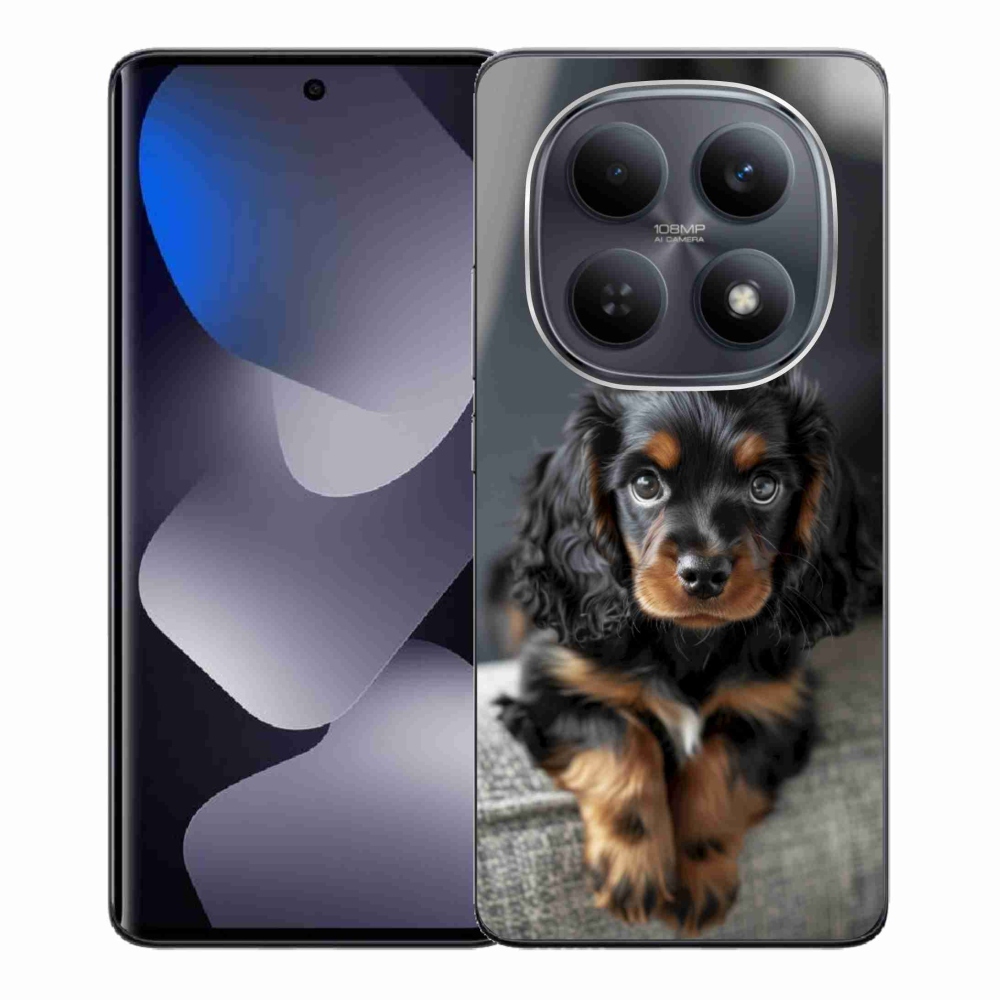 Gélový kryt mmCase na Xiaomi Redmi Note 15 4G - roztomilý dlhosrstý jazvečík