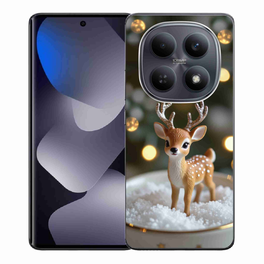 Gélový kryt mmCase na Xiaomi Redmi Note 15 4G - roztomilý vianočný jeleň