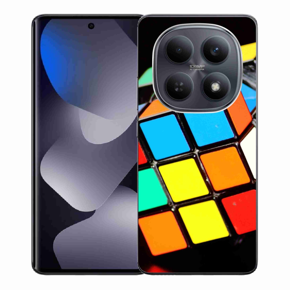 Gélový kryt mmCase na Xiaomi Redmi Note 15 4G - rubikova kocka