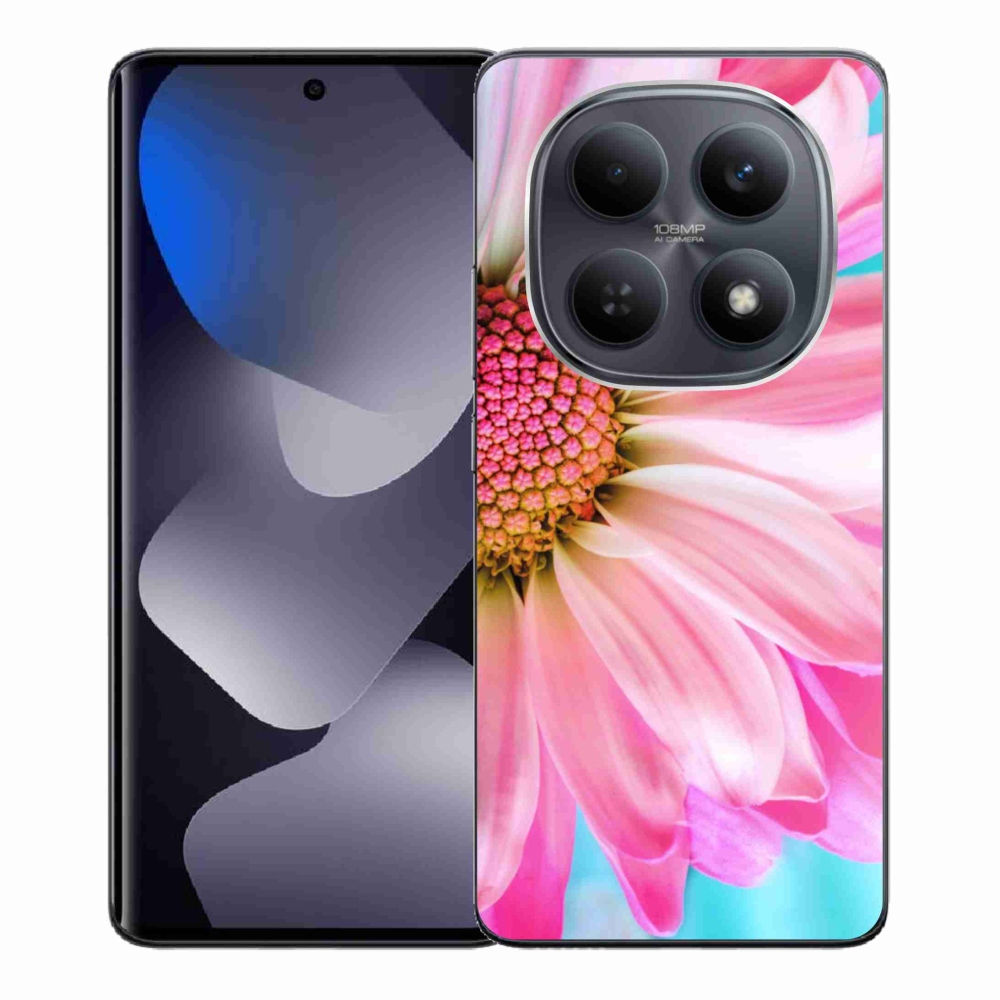 Gélový kryt mmCase na Xiaomi Redmi Note 15 4G - ružová kvetina