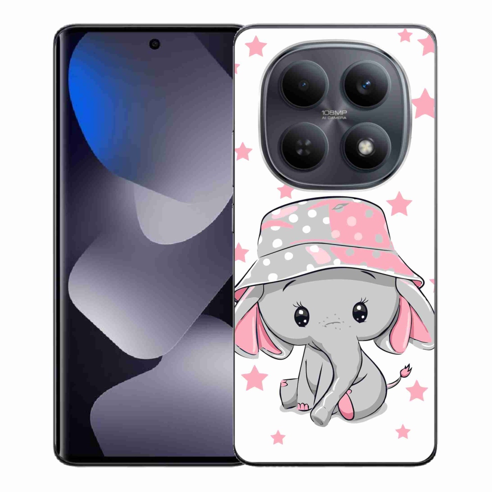Gélový kryt mmCase na Xiaomi Redmi Note 15 4G - ružový slon
