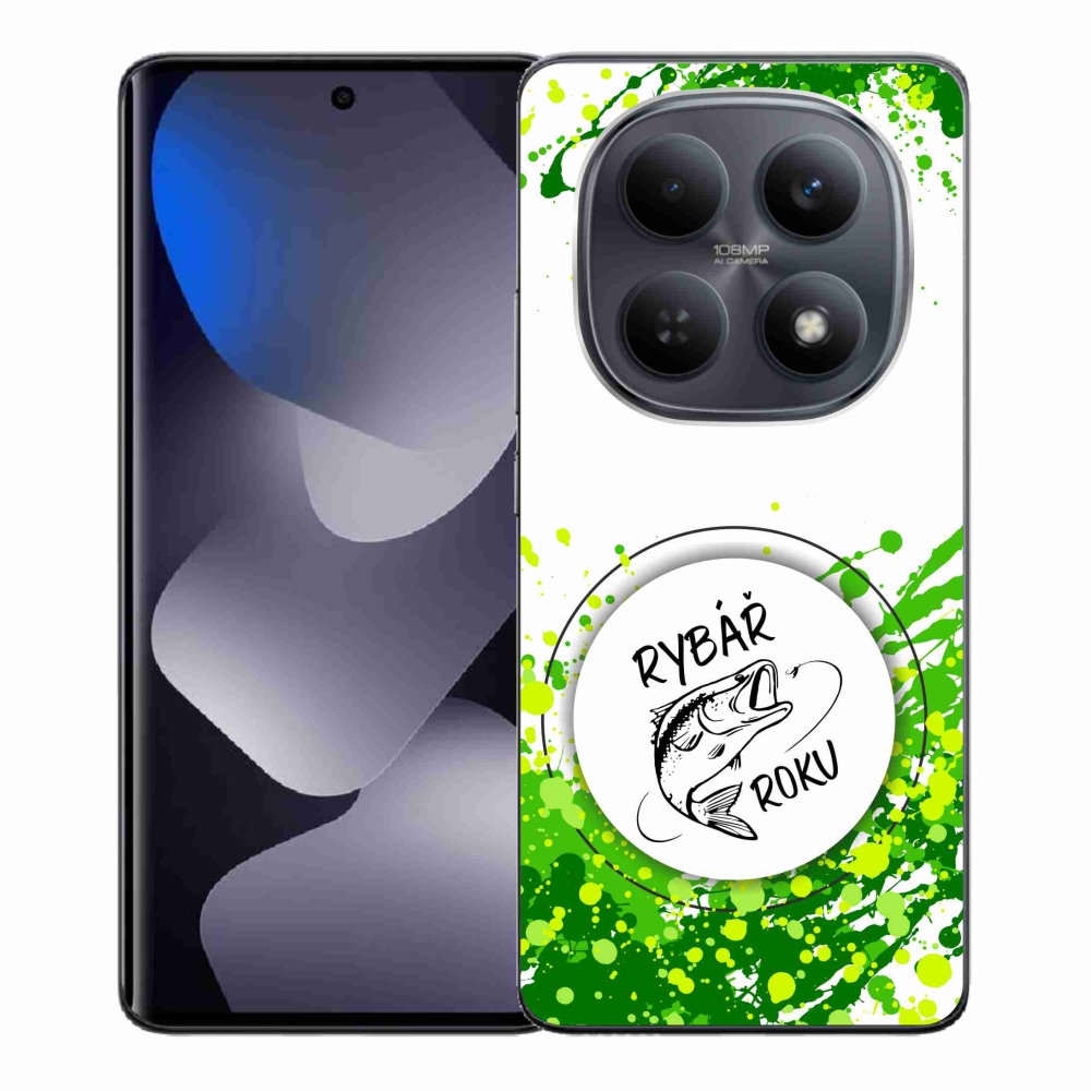 Gélový kryt mmCase na Xiaomi Redmi Note 15 4G - rybár roka biele pozadie