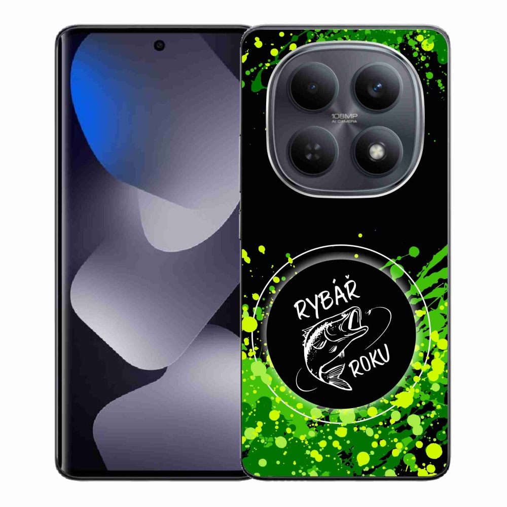 Gélový kryt mmCase na Xiaomi Redmi Note 15 4G - rybár roka čierne pozadie