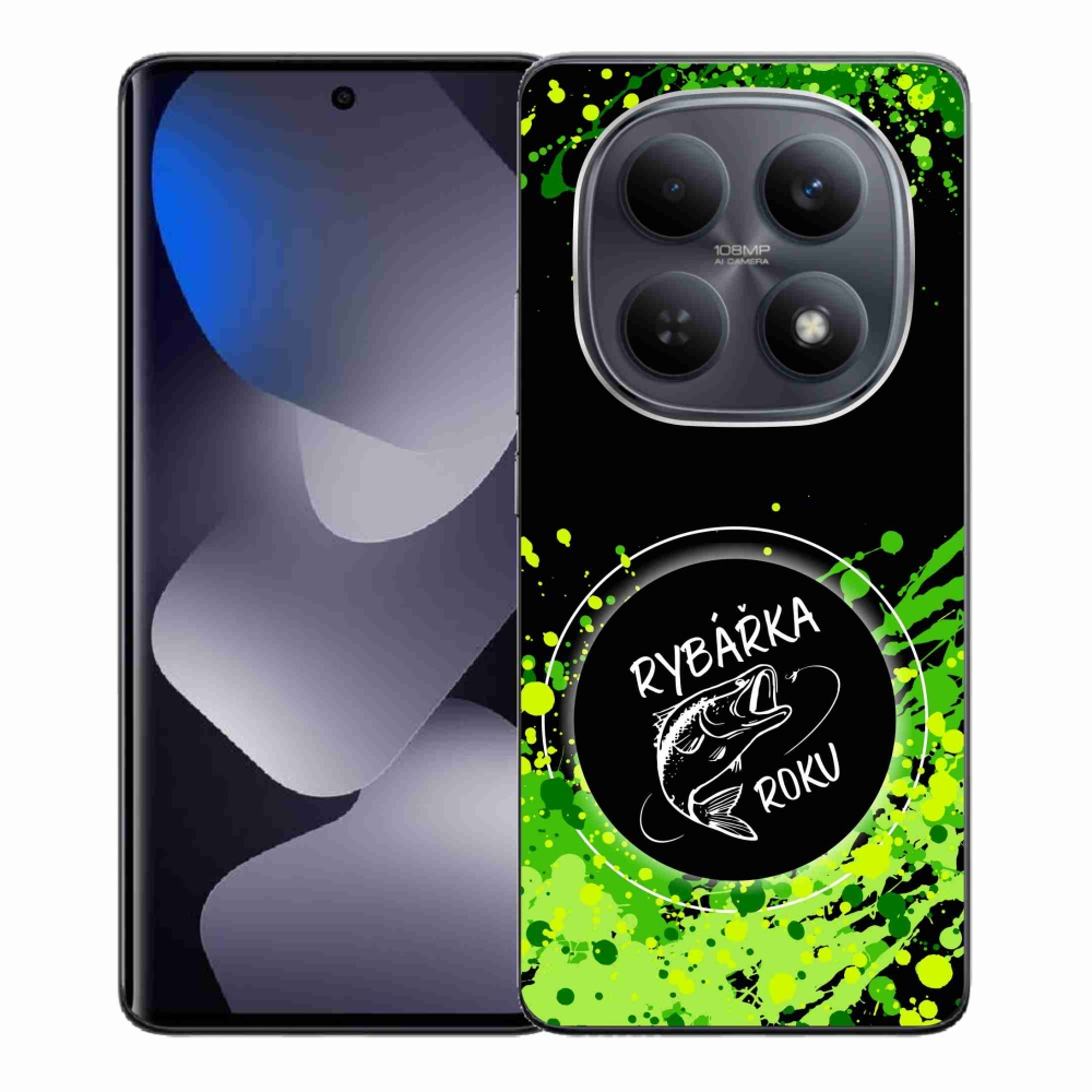 Gélový kryt mmCase na Xiaomi Redmi Note 15 4G - rybárka roka čierne pozadie