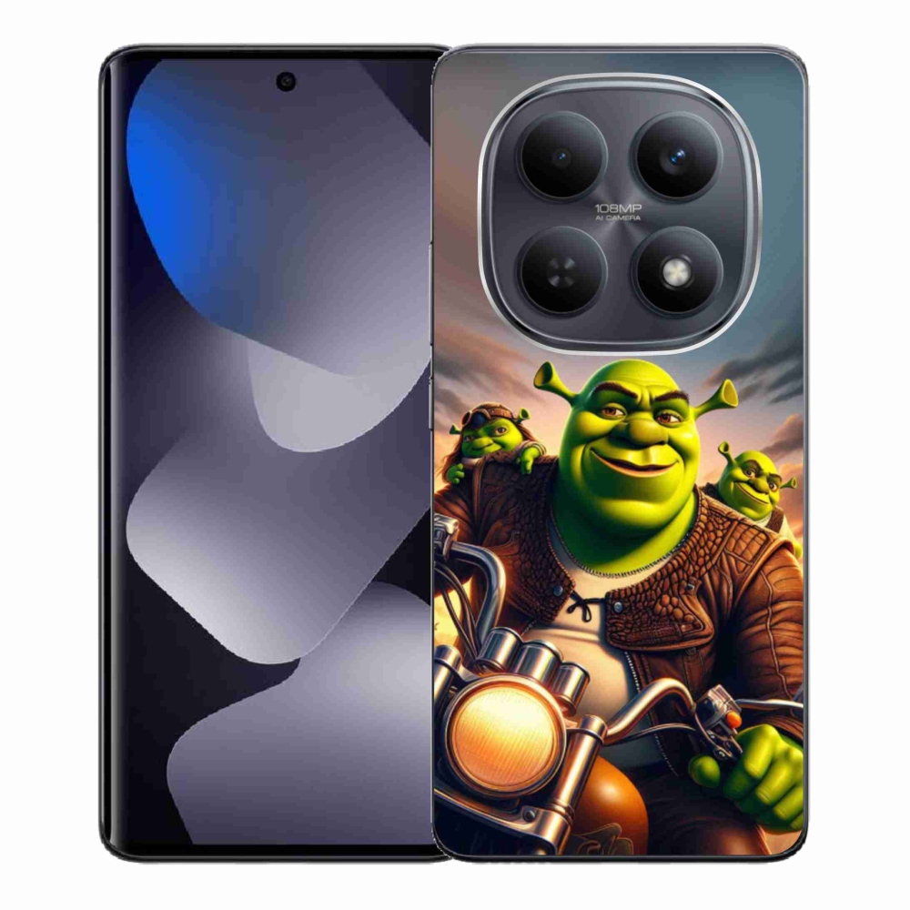 Gélový kryt mmCase na Xiaomi Redmi Note 15 4G - shrek na motorke