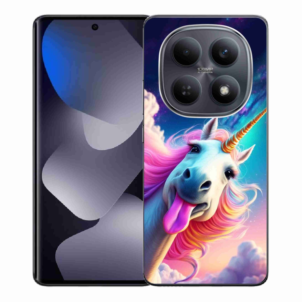 Gélový kryt mmCase na Xiaomi Redmi Note 15 4G - šialený jednorožec