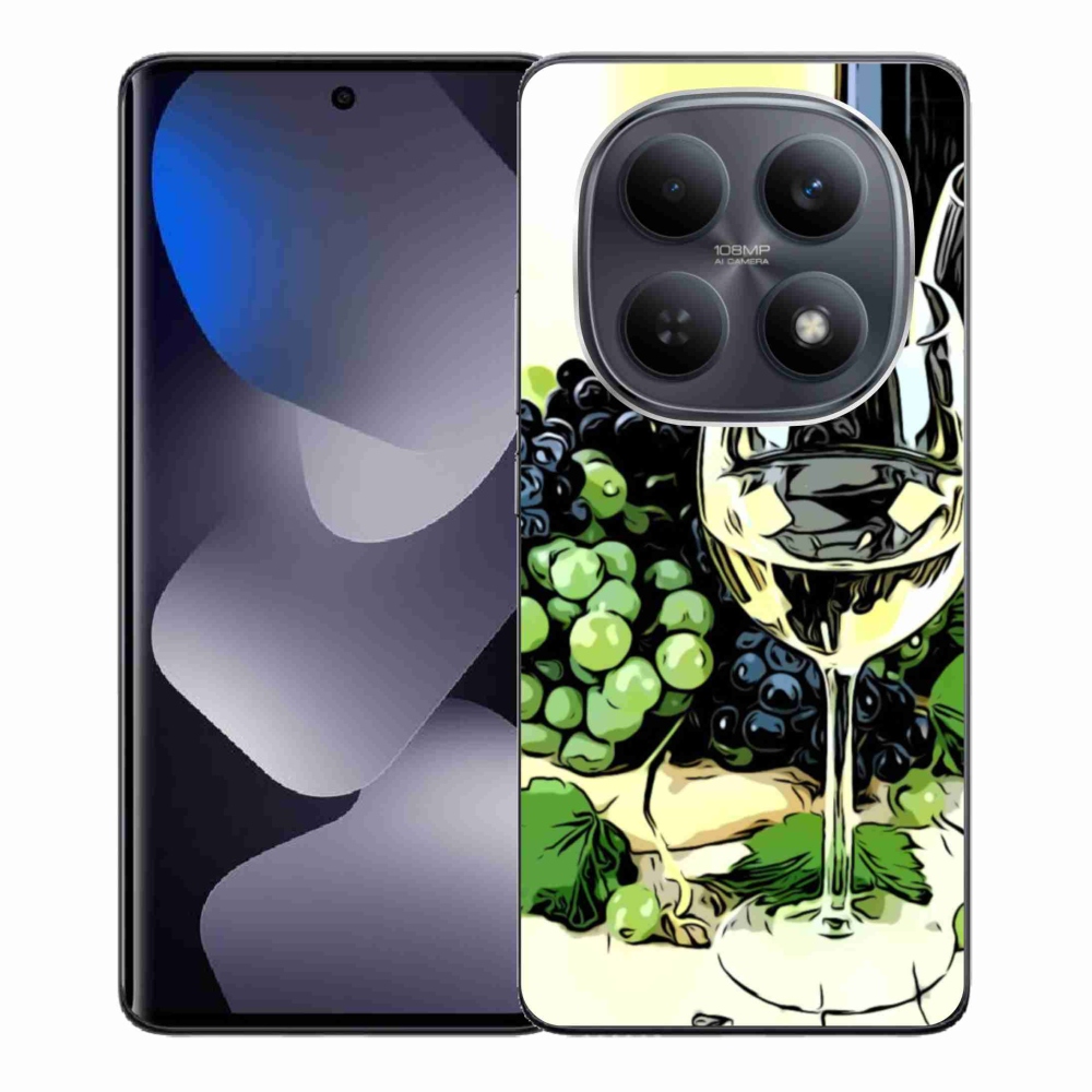 Gélový kryt mmCase na Xiaomi Redmi Note 15 4G - pohár vína