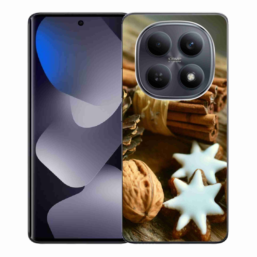 Gélový kryt mmCase na Xiaomi Redmi Note 15 4G - škorica a perníčky