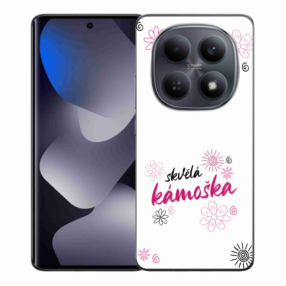 Gélový kryt mmCase na Xiaomi Redmi Note 15 4G - skvelá kamoška biele pozadie