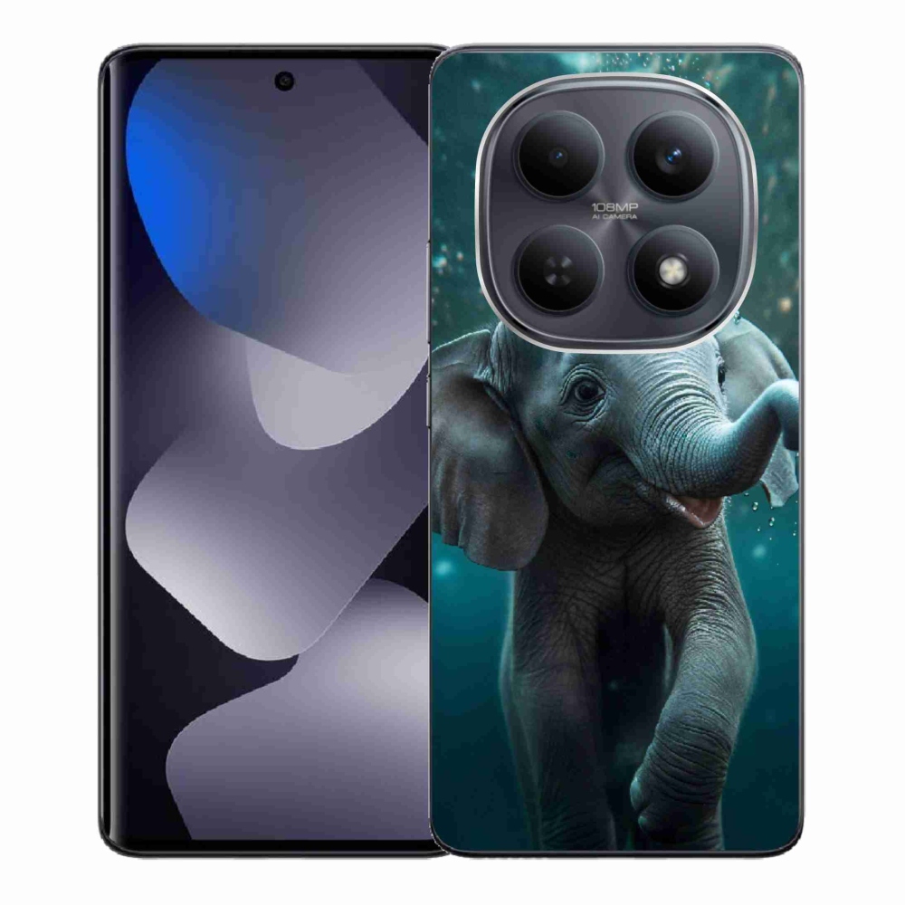 Gélový kryt mmCase na Xiaomi Redmi Note 15 4G - sloník pod vodou