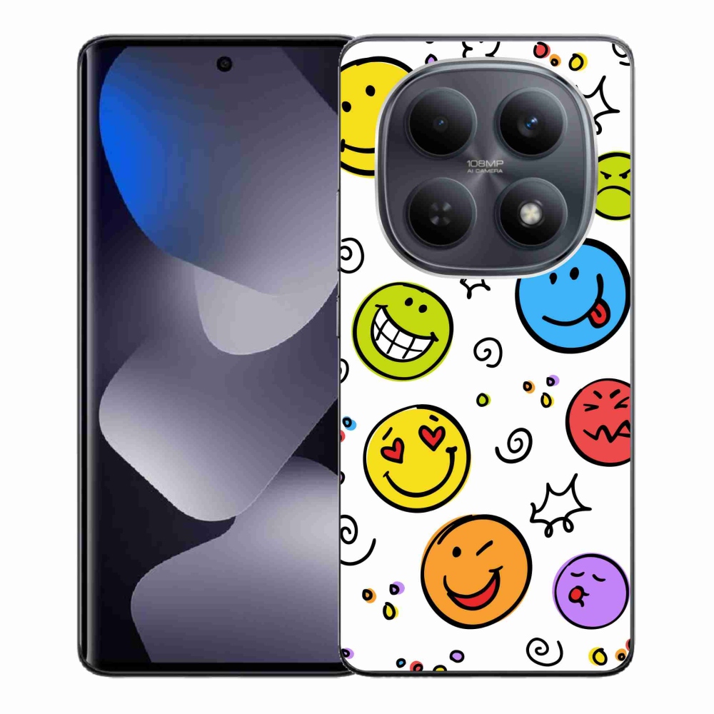 Gélový kryt mmCase na Xiaomi Redmi Note 15 4G - smajlíci