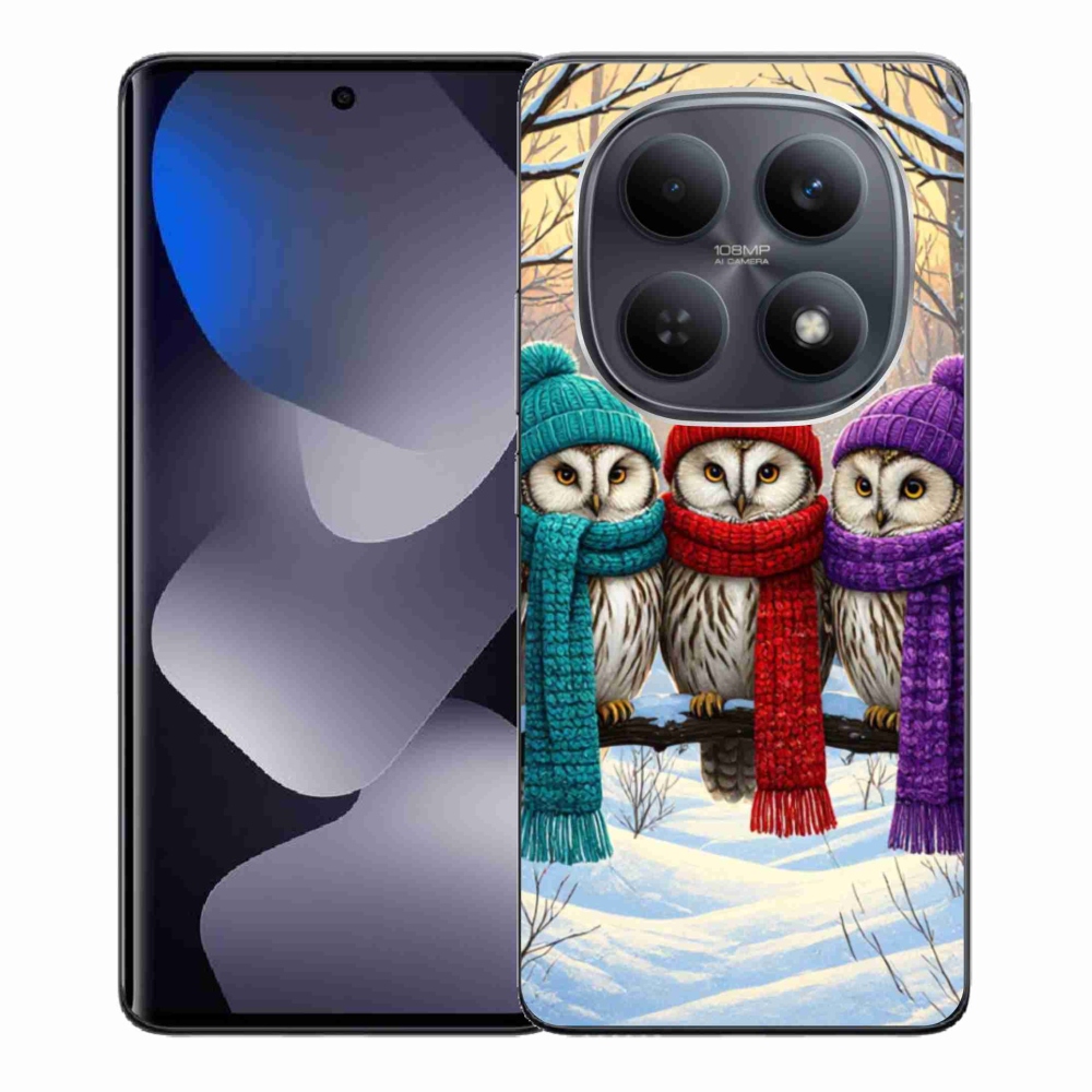 Gélový kryt mmCase na Xiaomi Redmi Note 15 4G - soví priatelia