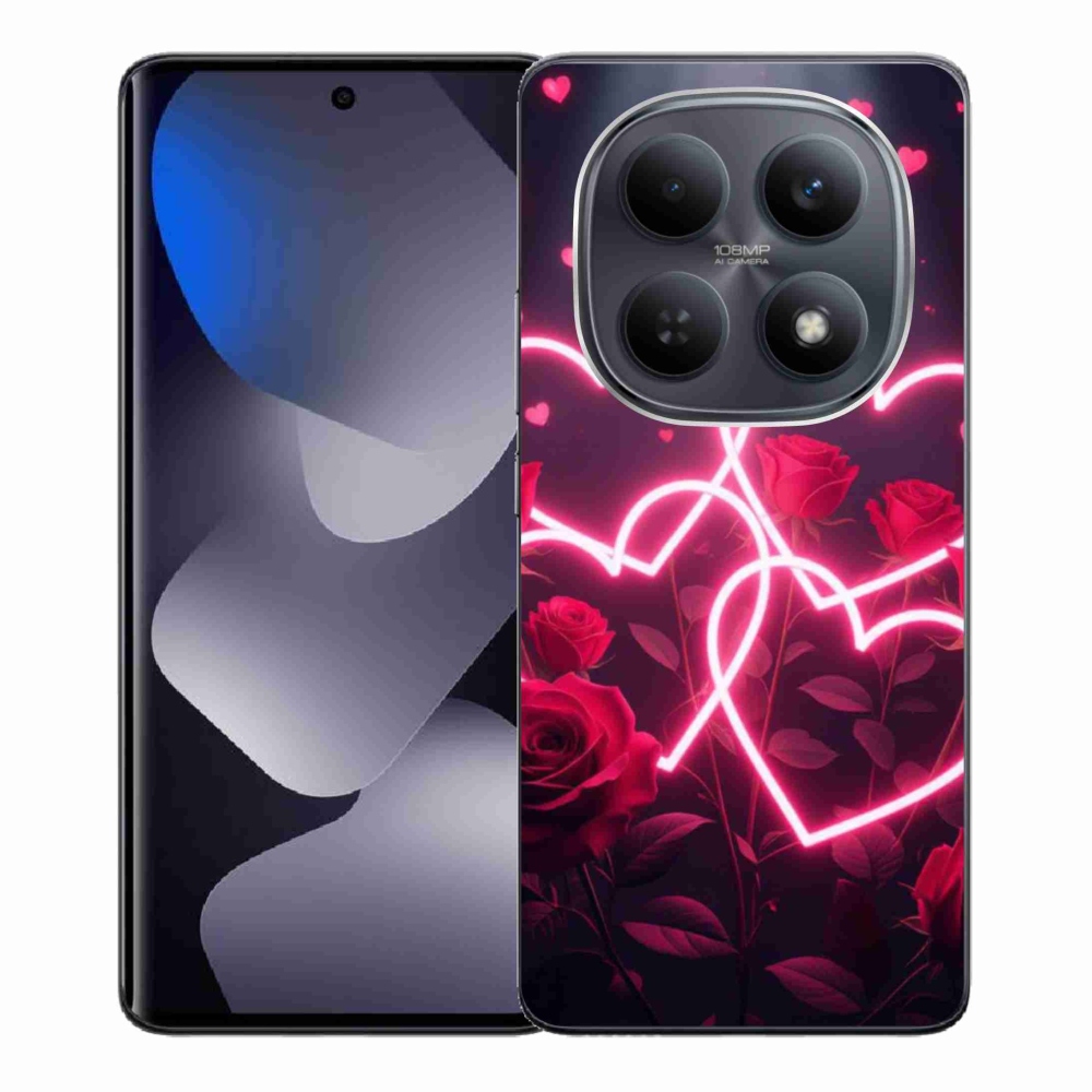 Gélový kryt mmCase na Xiaomi Redmi Note 15 4G - srdce lásky