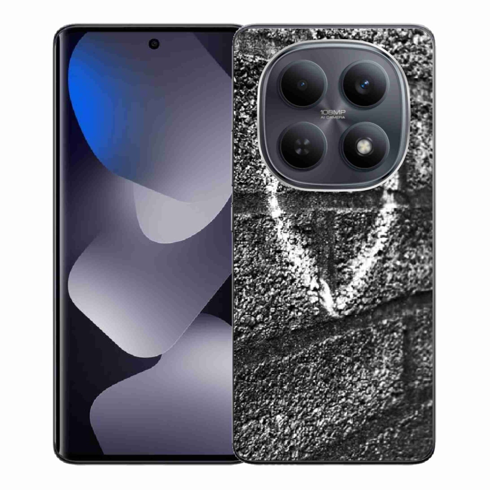 Gélový kryt mmCase na Xiaomi Redmi Note 15 4G - srdce na stene