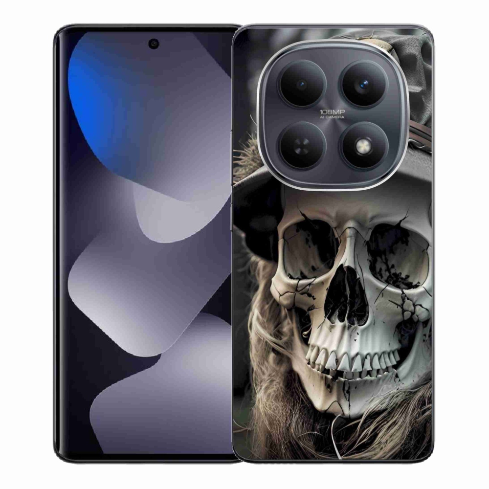 Gélový kryt mmCase na Xiaomi Redmi Note 15 4G - temná lebka