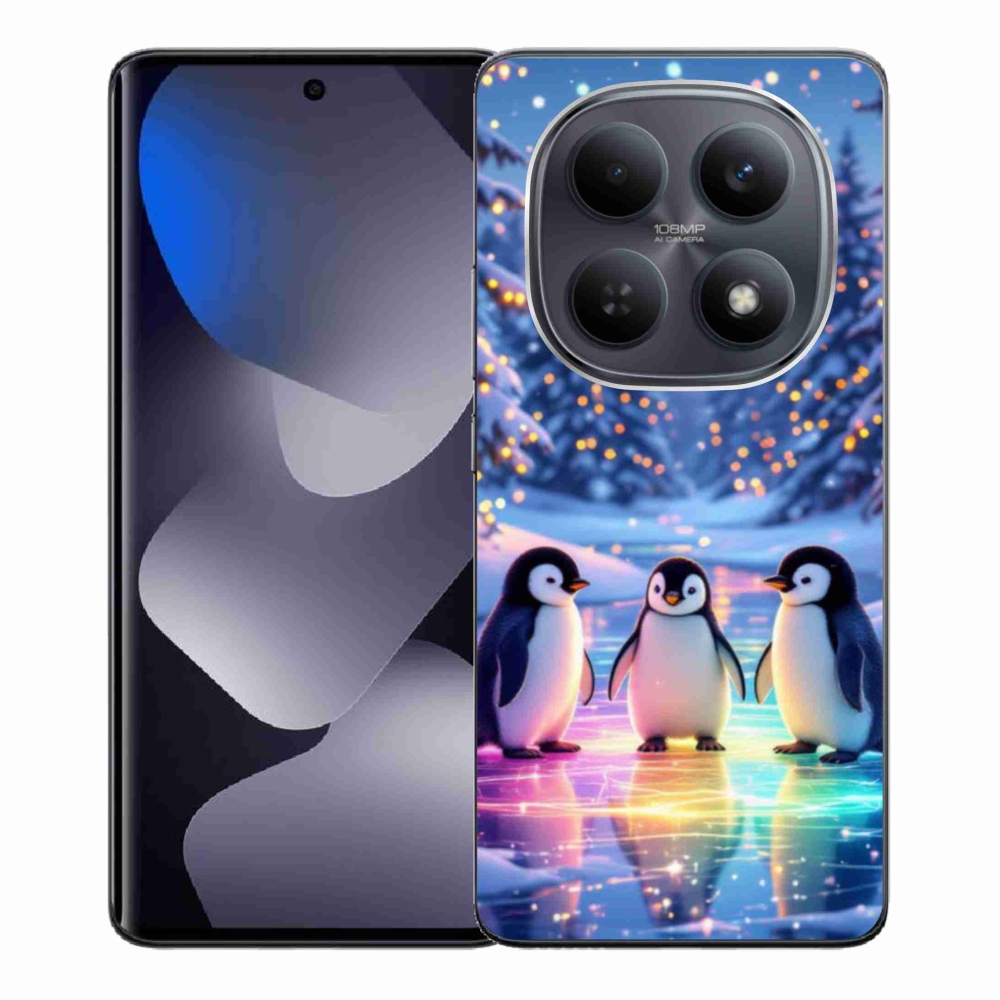 Gélový kryt mmCase na Xiaomi Redmi Note 15 4G - tučniaky