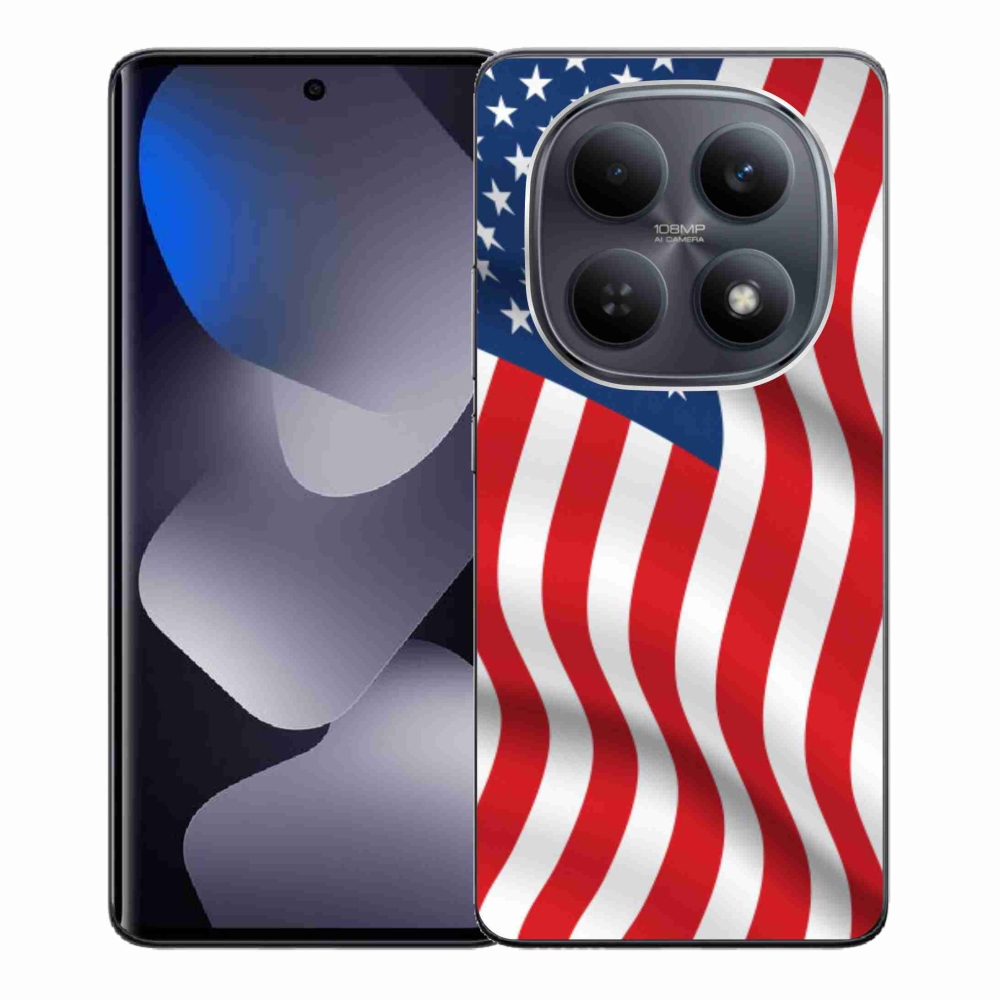 Gélový kryt mmCase na Xiaomi Redmi Note 15 4G - USA vlajka