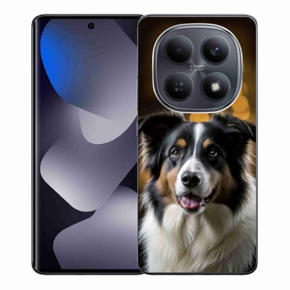 Gélový kryt mmCase na Xiaomi Redmi Note 15 4G - usmievavý austrálsky ovčiak