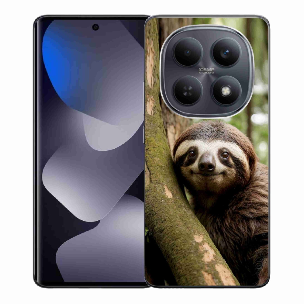 Gélový kryt mmCase na Xiaomi Redmi Note 15 4G - usmievavý leňochod