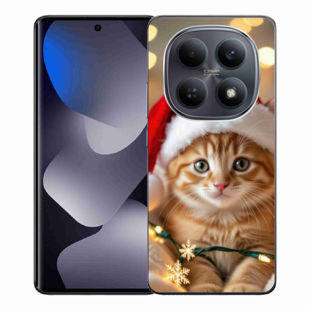 Gélový kryt mmCase na Xiaomi Redmi Note 15 4G - vianočné mačiatko