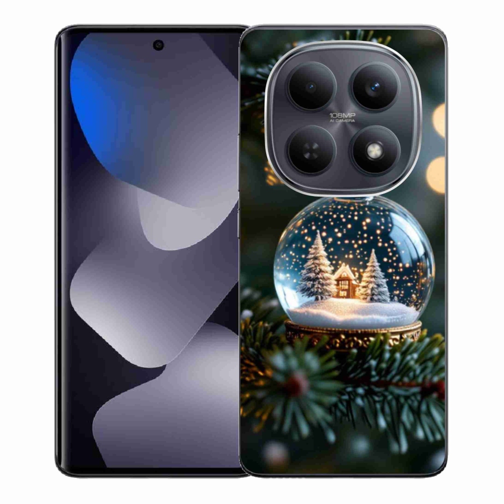 Gélový kryt mmCase na Xiaomi Redmi Note 15 4G - vianočné gule 2