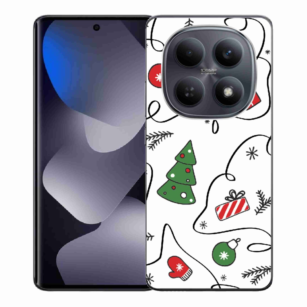 Gélový kryt mmCase na Xiaomi Redmi Note 15 4G - vianočné motívy