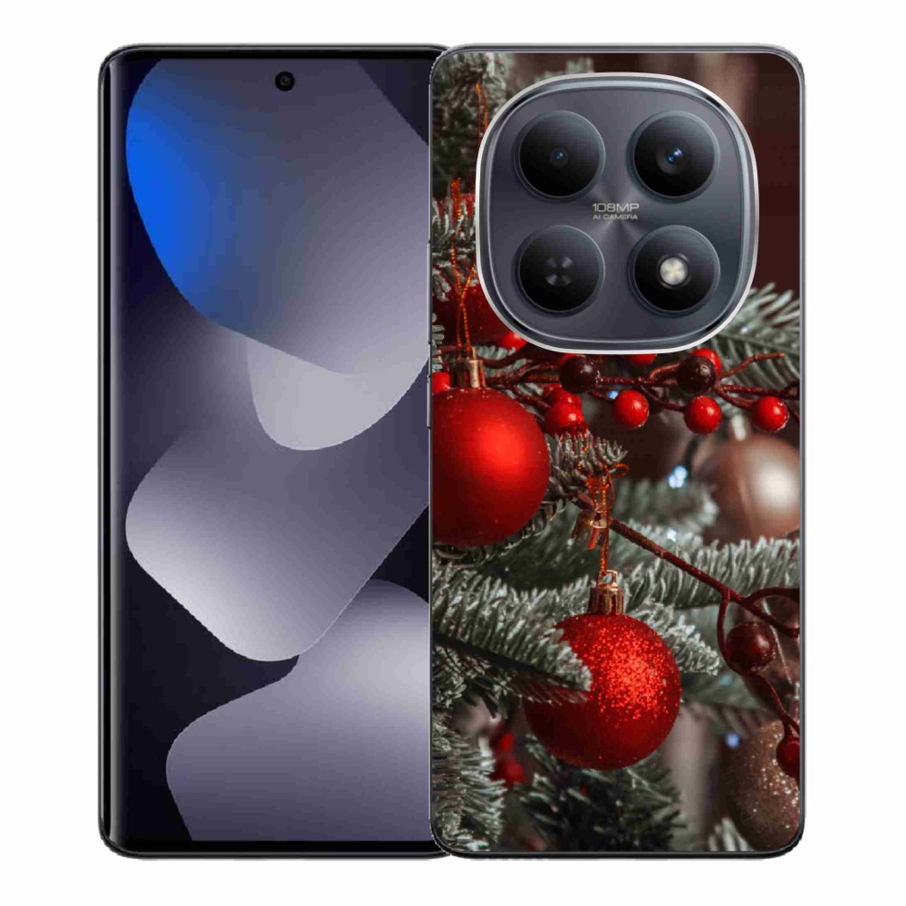 Gélový kryt mmCase na Xiaomi Redmi Note 15 4G - vianočné ozdoby 2